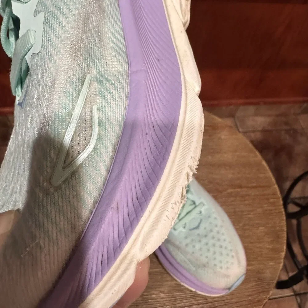 Hoka One One Clifton 9 Women Size 8D Blue Running Shoes Comfort Athletic